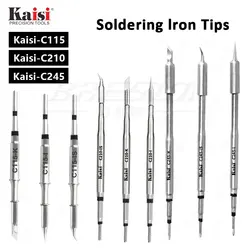 Kaisi C115 C210 C245 납땜 인두 팁 무연 호환 Sugon Aifen Aixun Maant GVM Oss Sunshine 납땜 스테이션 핸들