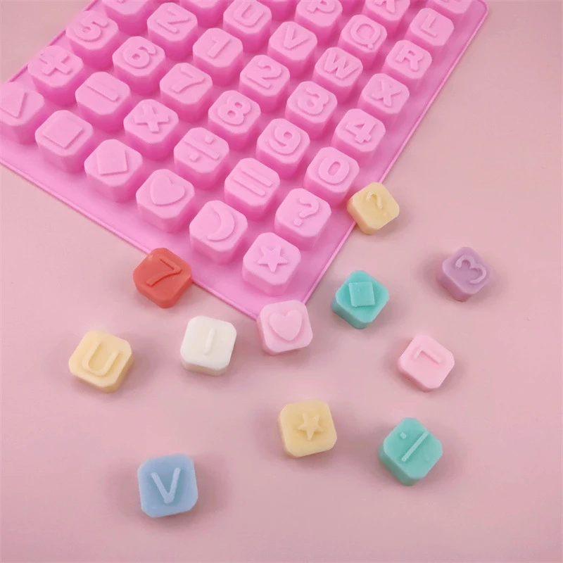 Letter Chocolate Mold Uppercase Alphabet Candy Gummy Silicone Mould 3D Wax Melt Silica Gel Cake Cupcake Decoration Ice Cube Tray