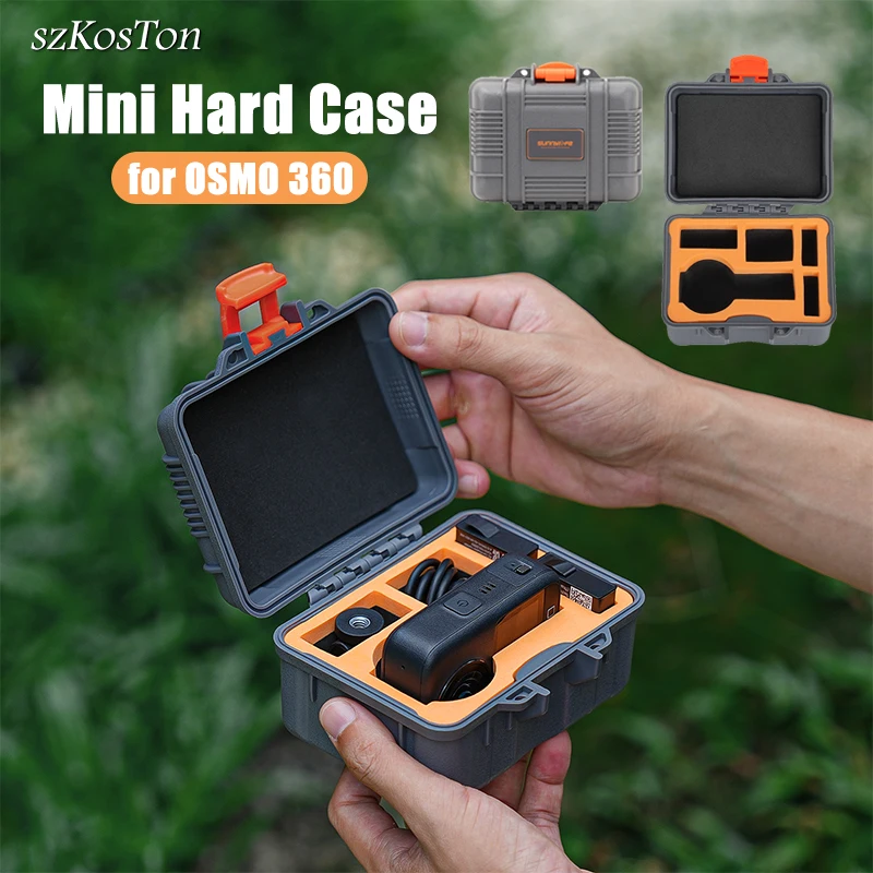 Aufbewahrungsbox für DJI Osmo 360 II/I Stoßfeste Wasserdichte Tragetasche für DJI Osmo 360 Sportkamera-Zubehör