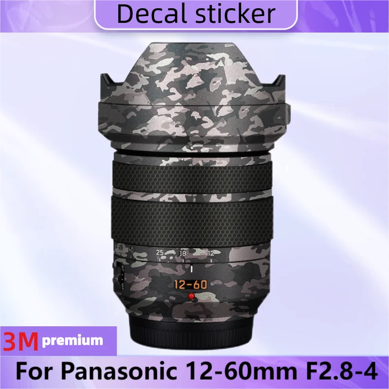 

Voor Panonic 12-60Mm F2.8-4 Power Ois Lens Sticker Beschermende Huid Sticker Vinyl Wrap Film Anti-Kras Beschermer Jas H-ES12060