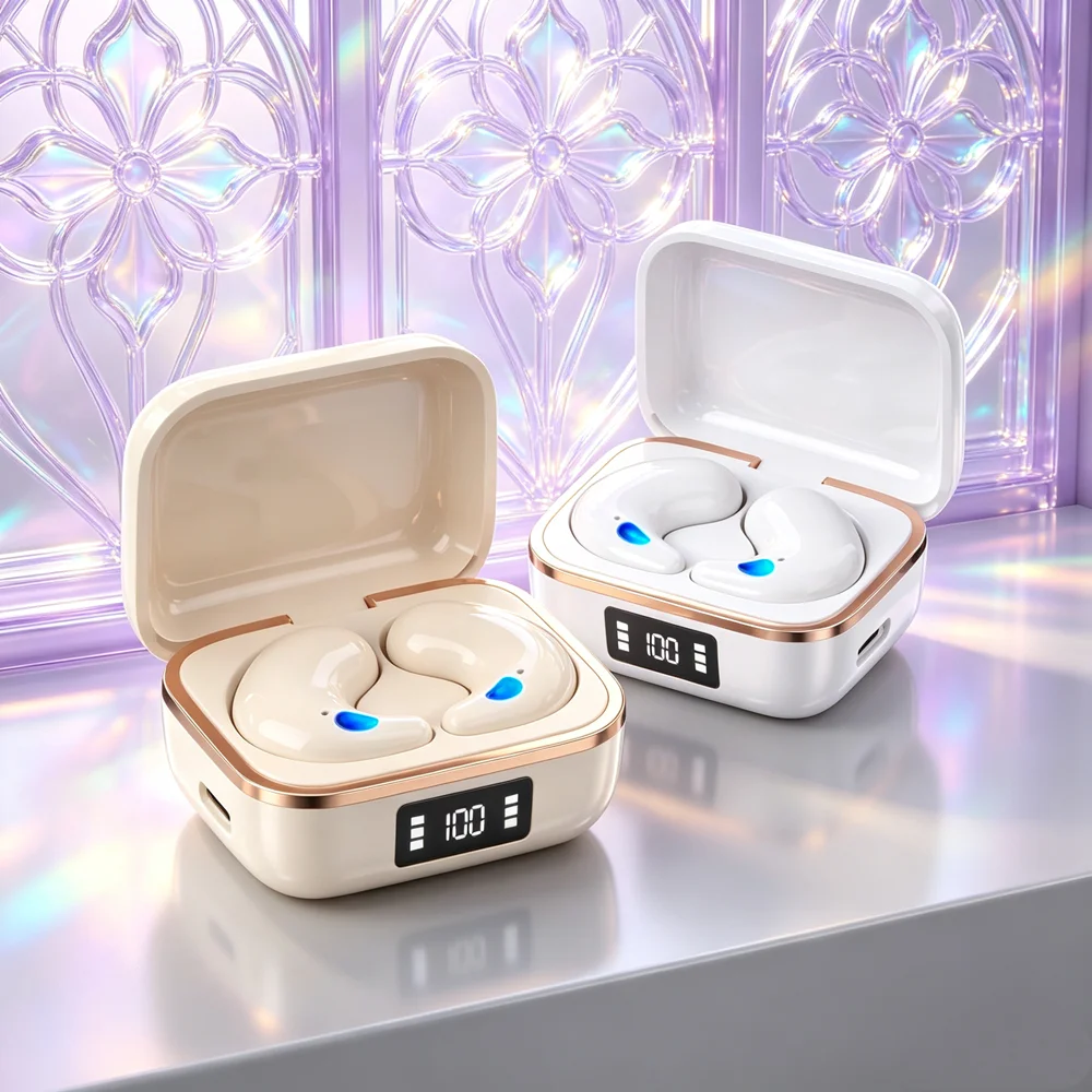 TWS Bluetooth Earbuds Wireless Earphones Fone Bluetooth Headphones with Premium Drivers Deliver Rich Detailed and Balanced Sound