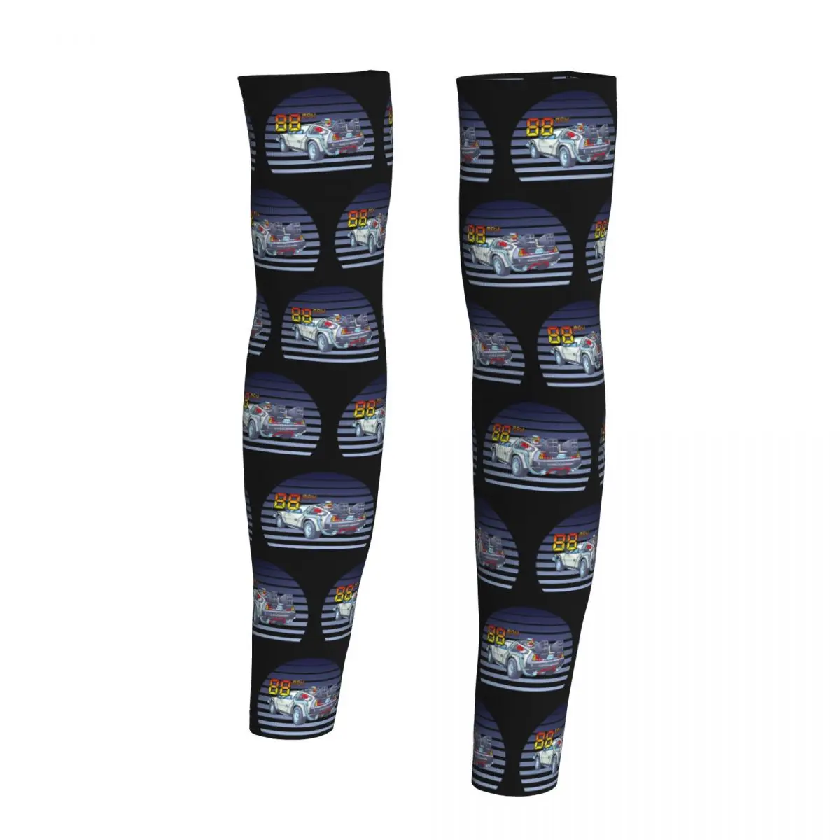 DeLorean Назад в будущее Рукава Мужчины Женщины Защита от солнца и ультрафиолета Татуировки Прикрытие Спорт Охлаждение Велоспорт