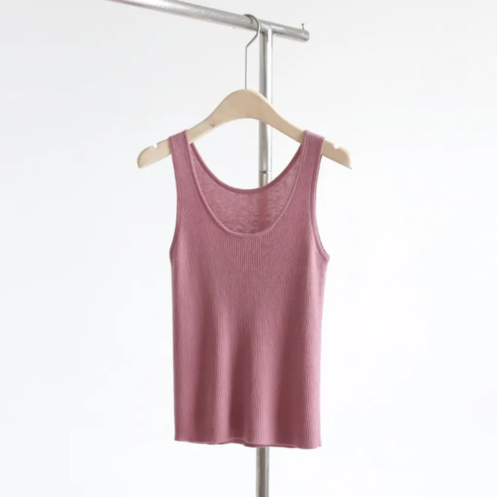 

Women's Autumn Winter Large Crewneck Knitted Vest Breathable Comfortable All-match Solid Color Slim-fit Base Layer Top