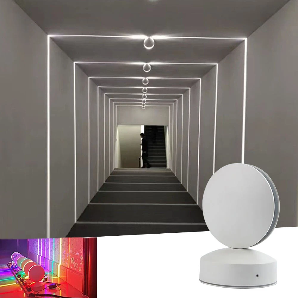 ﻿ LED window sill wall light RGB 360 °, windowsill wall lamp, party bar hotel corridor decoration lighting