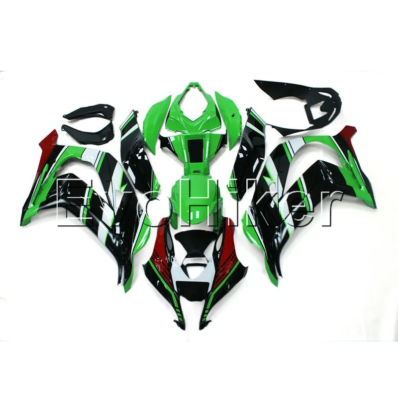 injection Fairings kit for ZX10R 2016 2017 2018 green red ZX-10R 16 17 18 bodywork kit motorcycle fairings