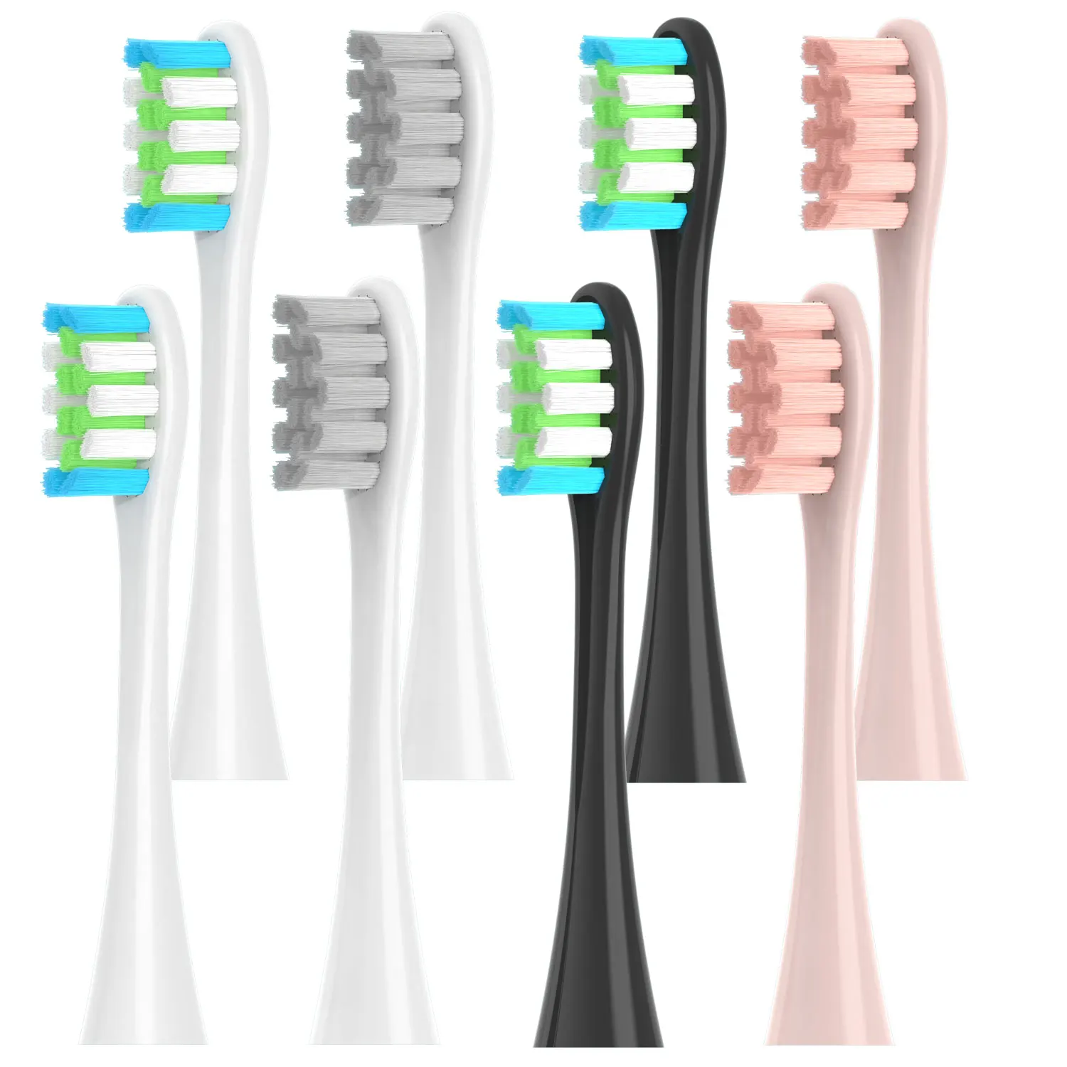 4/8pcs Replacement Brush Heads For Oclean X/ X PRO/ Z1/ F1/ One/ Air 2 /SE Sonic Electric Toothbrush DuPont Soft Bristle Nozzles