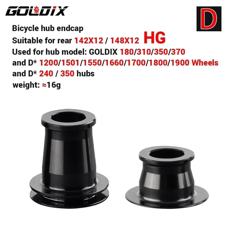 GOLDIX bicycle hub endcap Adapter QR/THRU  100X9 100X12 110X15 135X10 141X10 142X12 148X12 for MTB/Road bike parts