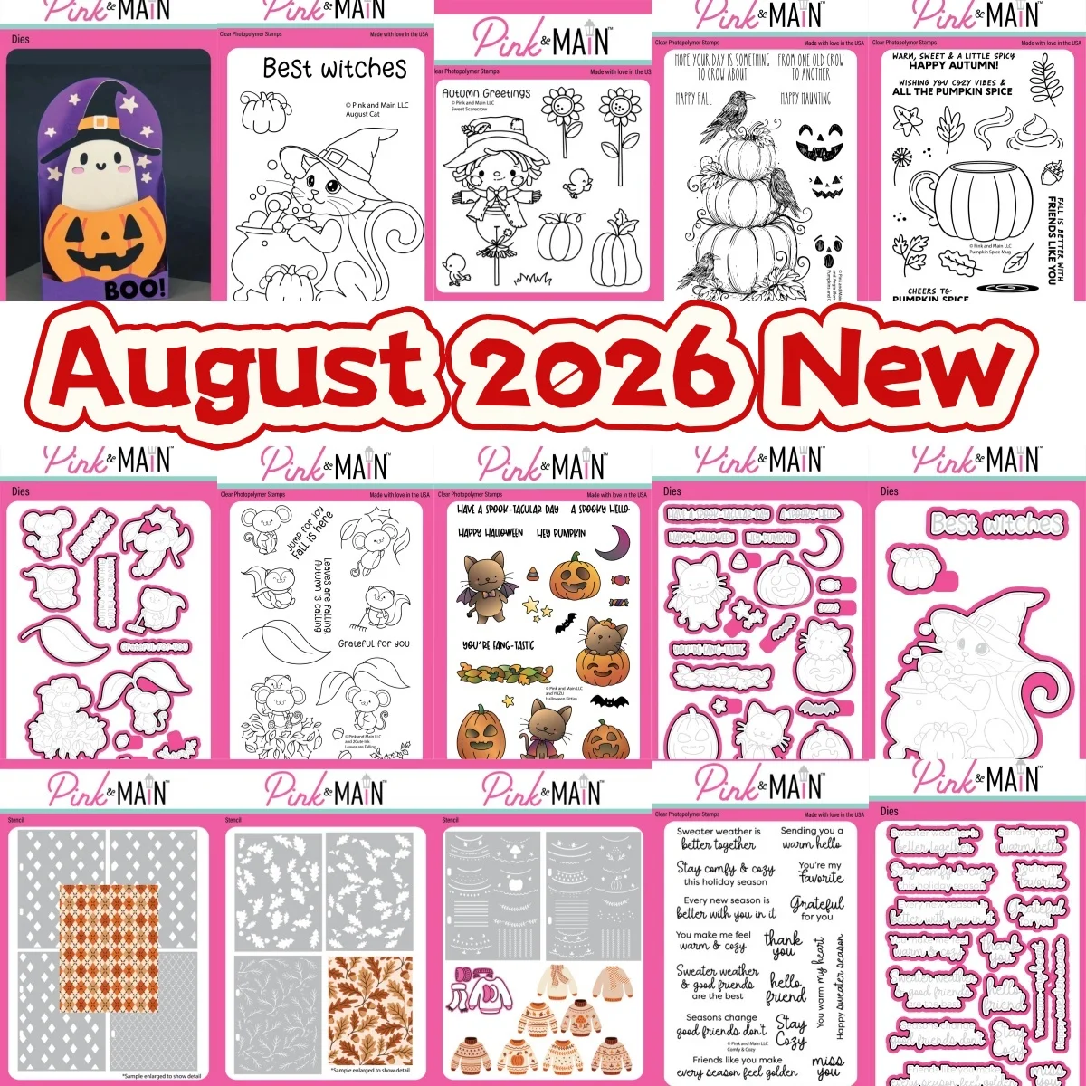 August 2026 New Ghost Halloween Autumn Cat Pumpkin Metal Cutting Dies Clear Stamps Stencil For DIY Decorating Scrapbook Paper
