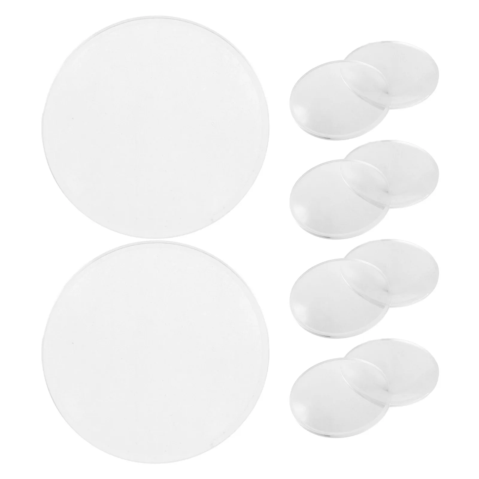 

10 Pcs Magnifying Lens Convex Magnifier Glass Magnified Lenses PMMA for Transparent