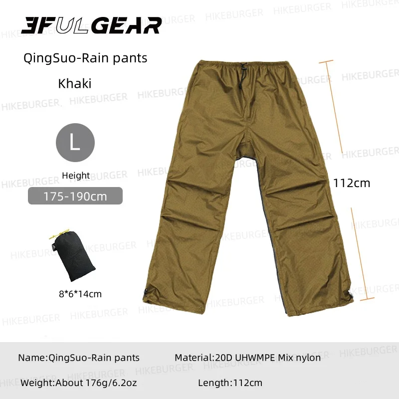 3F UL GEAR QingSuo Spilt Rain Poncho Outdoor Ultralight Sleeve Rain Coats 15D Nylon Waterproof Hiking Cycling Mountaineering image 3