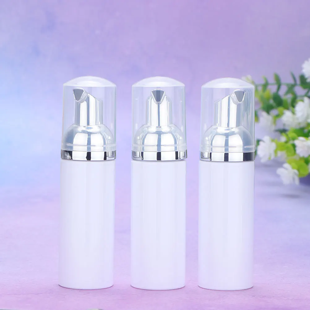 

5 Pcs Foam Bottle Empty Travel Foaming Pump Shampoo Bottles Silver Travel-sized Soap Dispenser