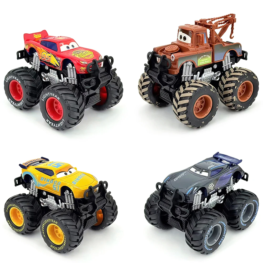 4 Stile Auto-Spielzeug Lightning McQueen Cruz Ramirez Jackson Storm Mater Trägheitsgetriebenes Offroad-Fahrzeug Legierungs-Spielzeugauto