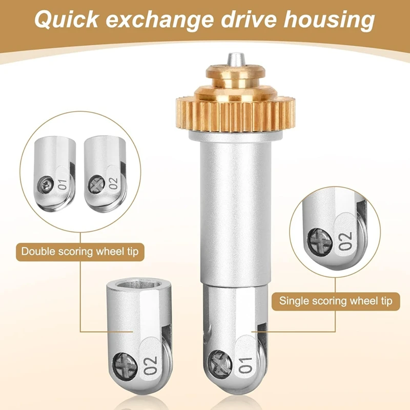 عجلة تسجيل مزدوجة للصانع 3 ، طرف بديل ، طرف شفرة فقط