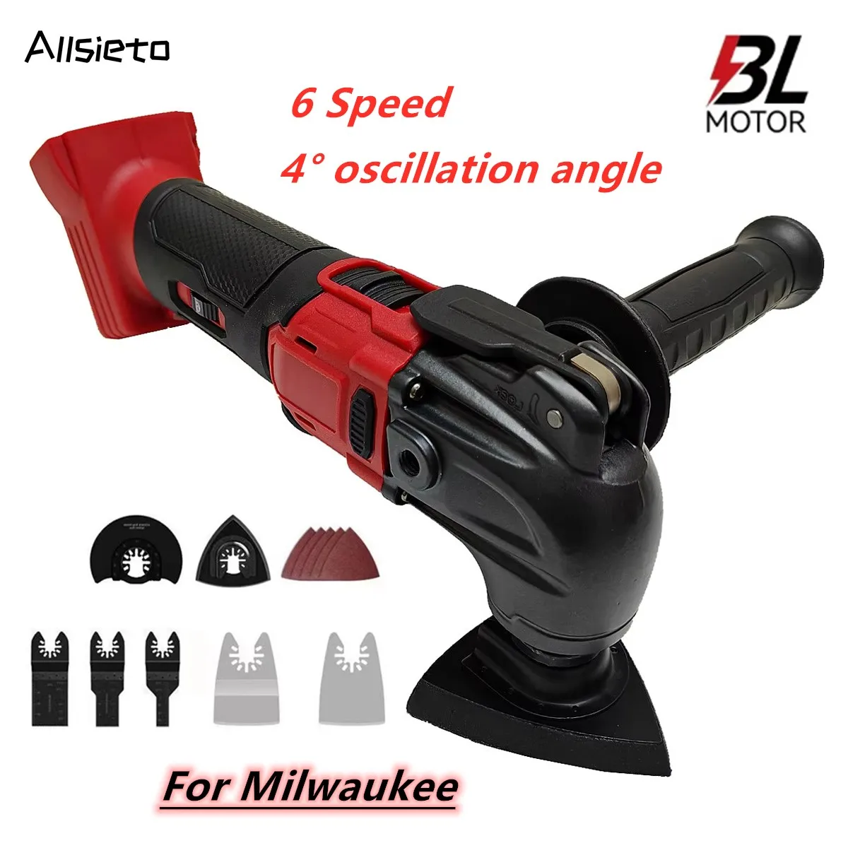 

Бесщеточный осциллирующий инструмент, многофункциональный инструмент, быстросъемный реноватор, беспроводной электрический триммер для аккумулятора Milwaukee 18 В