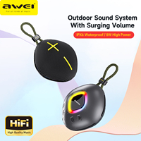Awei portable outdoor Bluetooth speaker TWS Bluetooth 5.3 speaker HIFI RGB optical speaker support TF card