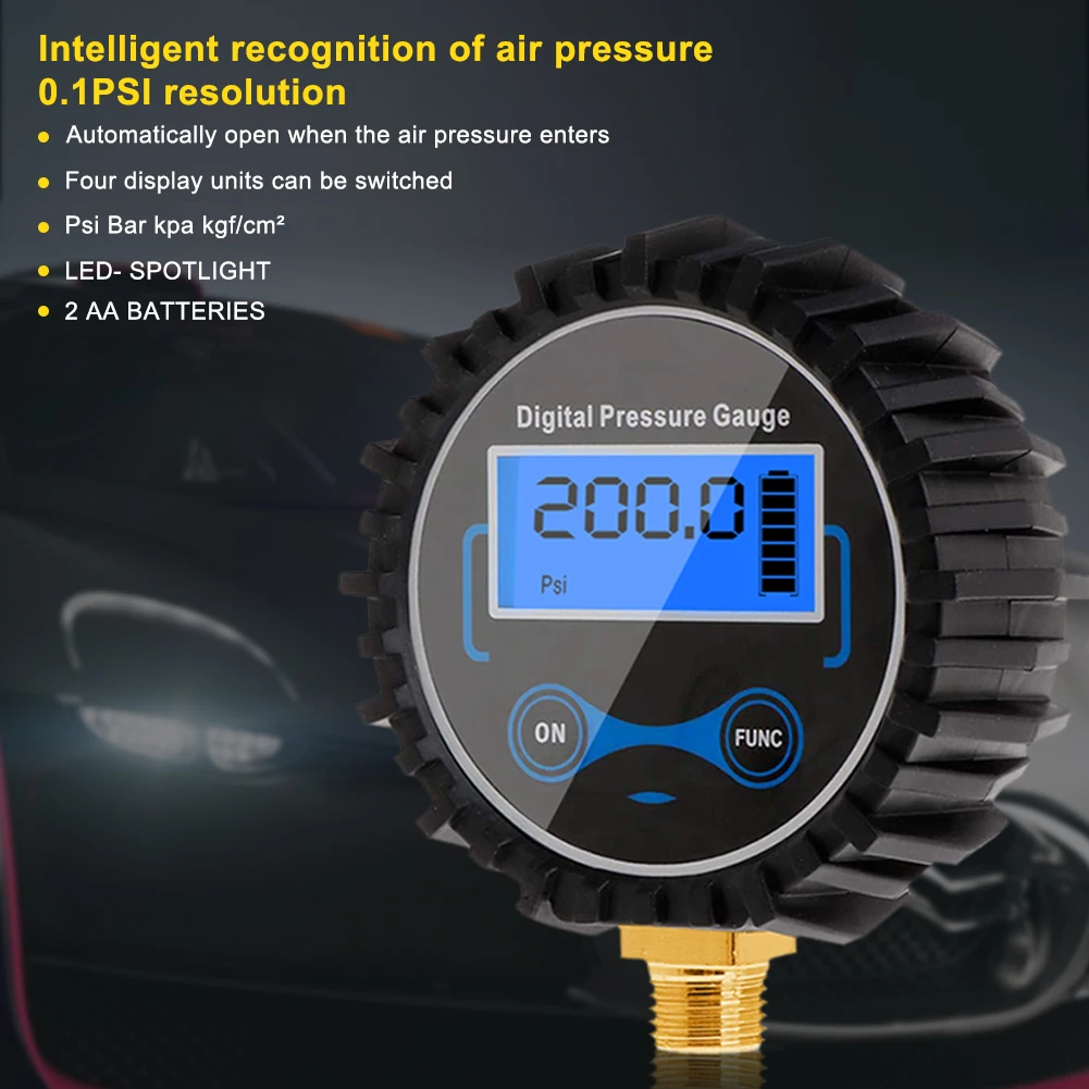 1/8NPT Tire Pressure Monitoring System Digital Tire Pressure Gauge Car Bike Motorcycle Tyre Tester Air PSI Meter Car Accessories