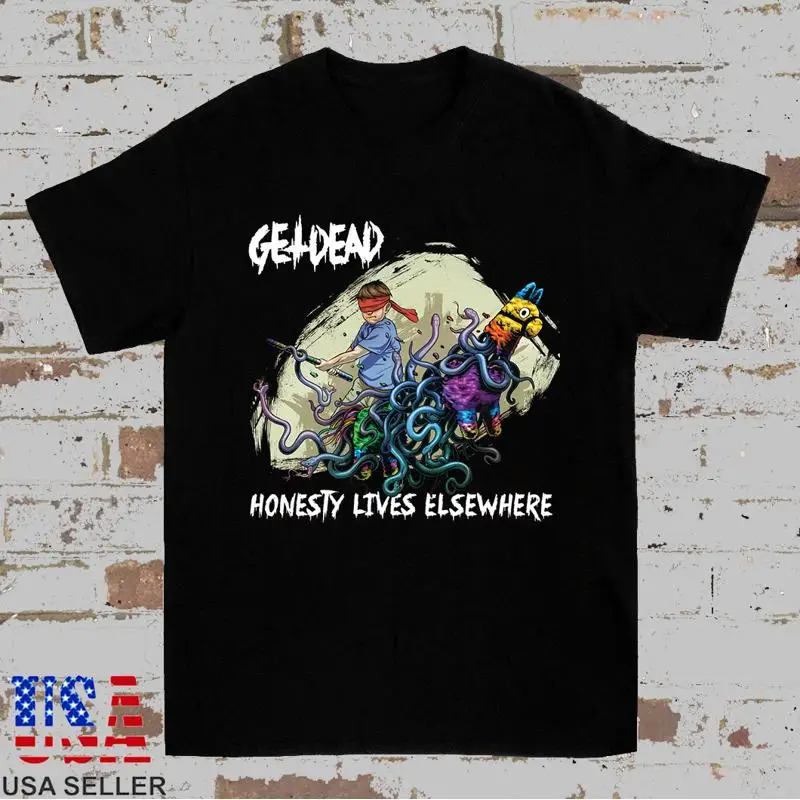 Get Dead Band Honestly Lives Elsewhere Black T Shirt Full Size S 5Xl