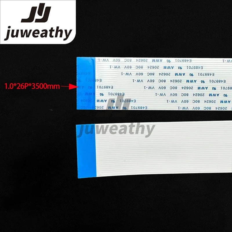 2Pc 1.0*26P*3500mm B Type FFC Flat Data Cable For  Printhead Solvent UV DTF Flatbed Printer