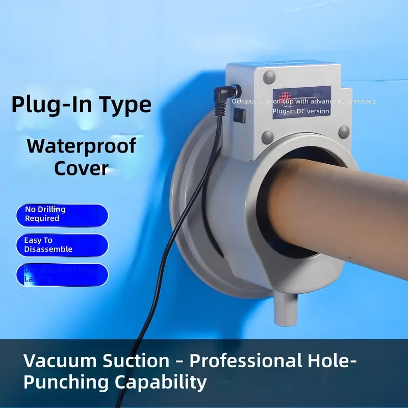 for Universal Air Conditioner Vacuum Suction Cup Drilling Hole Cover Waterproof Impact Resistant Rhinestone Decorative