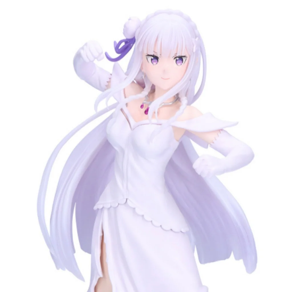 Original Banpresto Re:Life in a Different World from Zero Anime Emilia Action Figurine Toys PVC Model Collection Decoration view 2