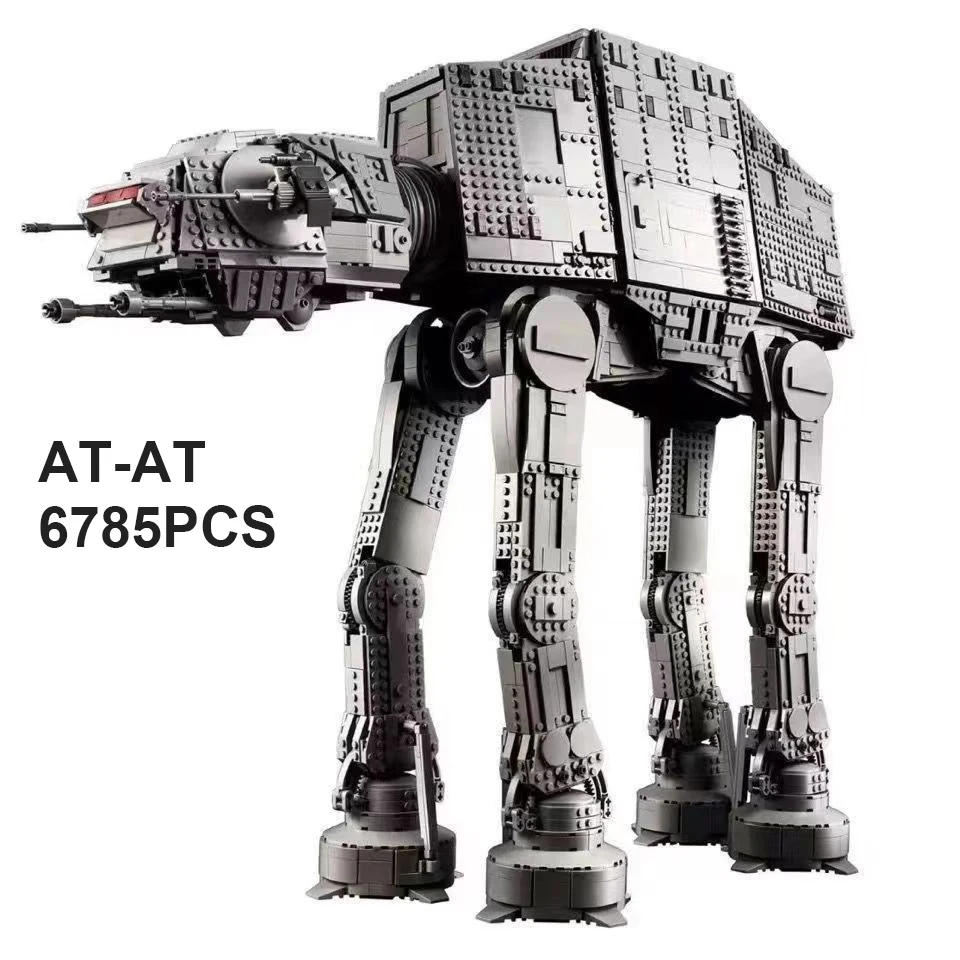 AT-AT 6785 PCS Large Compatible 75313 Building Blocks Building Blocks All terrain armored walker DIY Assembled Model Toy for kid