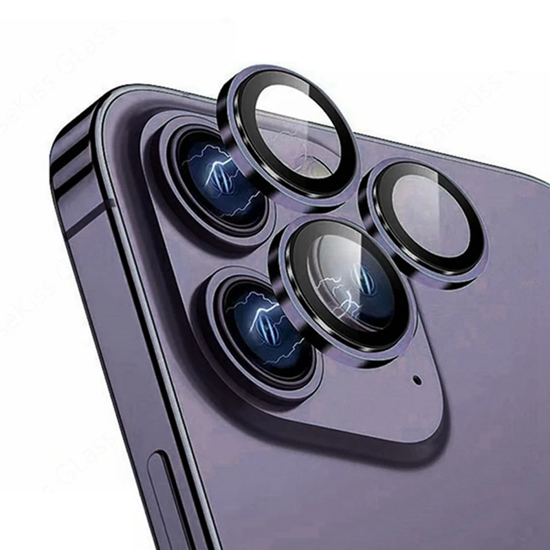 For iPhone 15 Pro Max Camera Lens Protector Metal Lens Ring Case Glass For iPhone 15 Plus 15Pro Max 15 Pro Lens Glass Cover