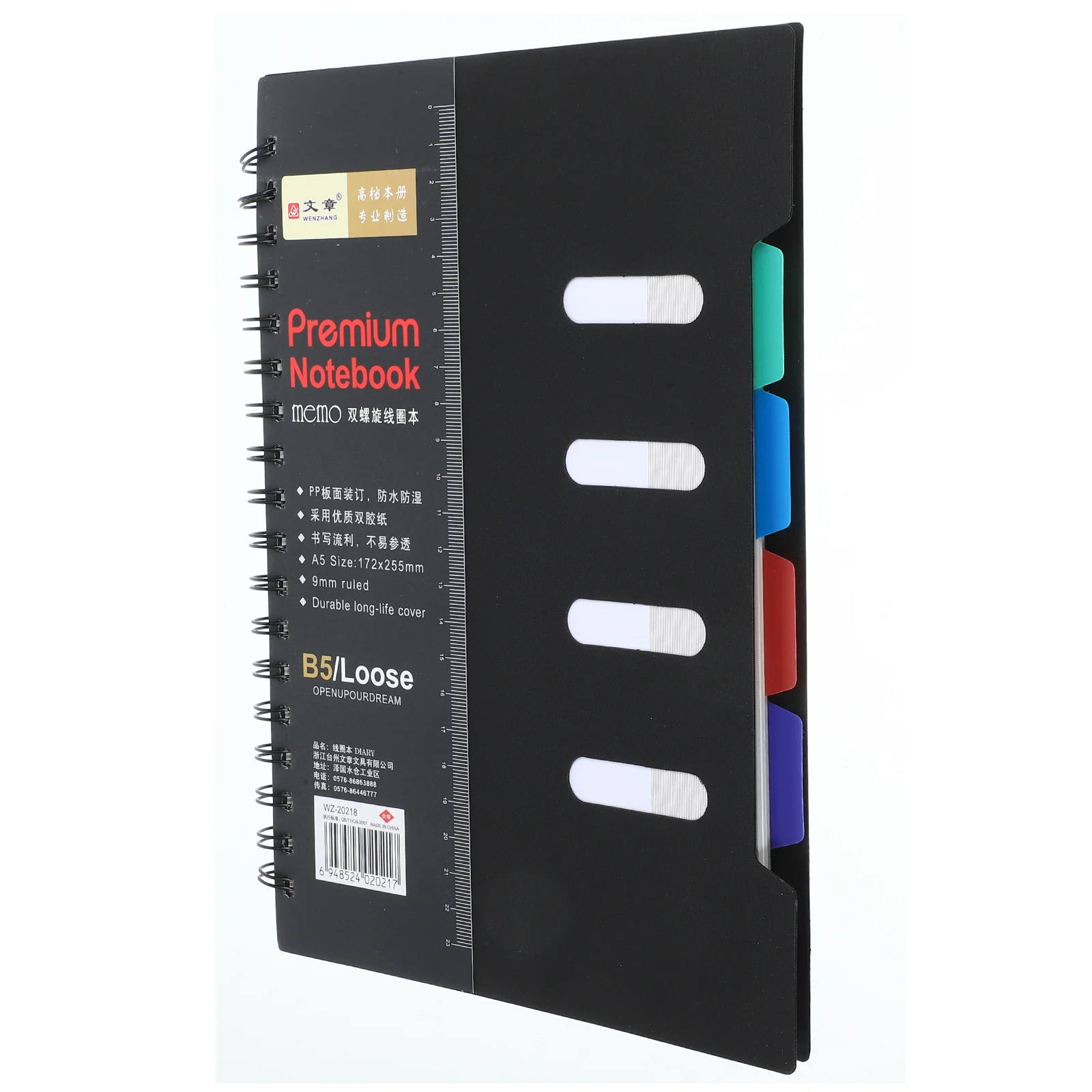 Notebooks Meeting for Work School Electronic Black Sketchbook Subject and Journals Divider