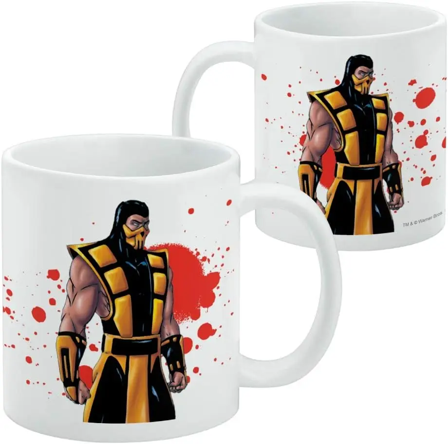 GRAPHICS & MORE Mortal Kombat Klassic Scorpion Character Ceramic Coffee Mug, Novelty Gift Mugs for Coffee, Tea and Hot Drink