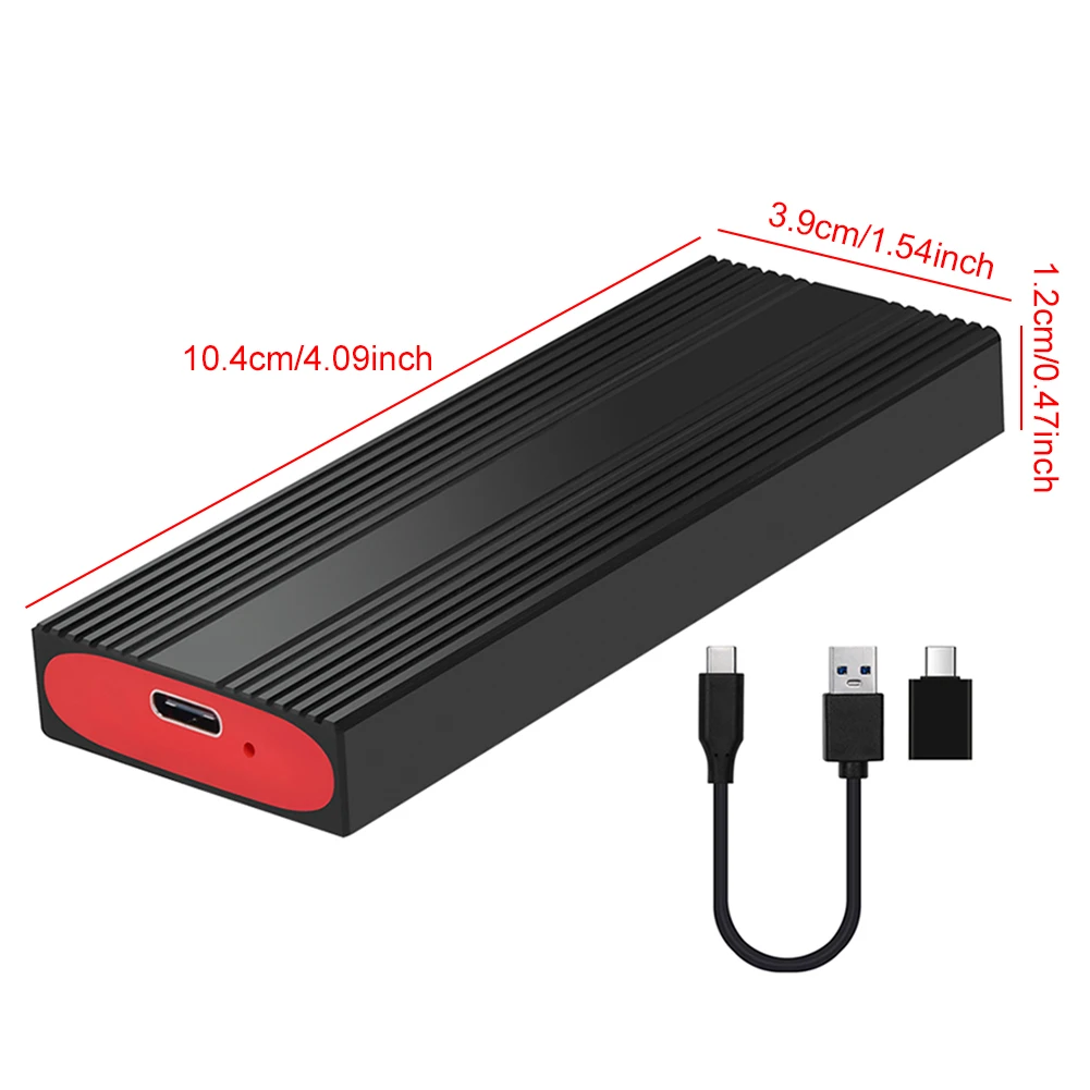 Custodia esterna M.2 NGFF NVME SSD Custodia esterna USB3.2 Gen2 Tipo C Custodia per disco rigido NVMe M Key/B+M Key NGFF SATA B Key/B+M Key