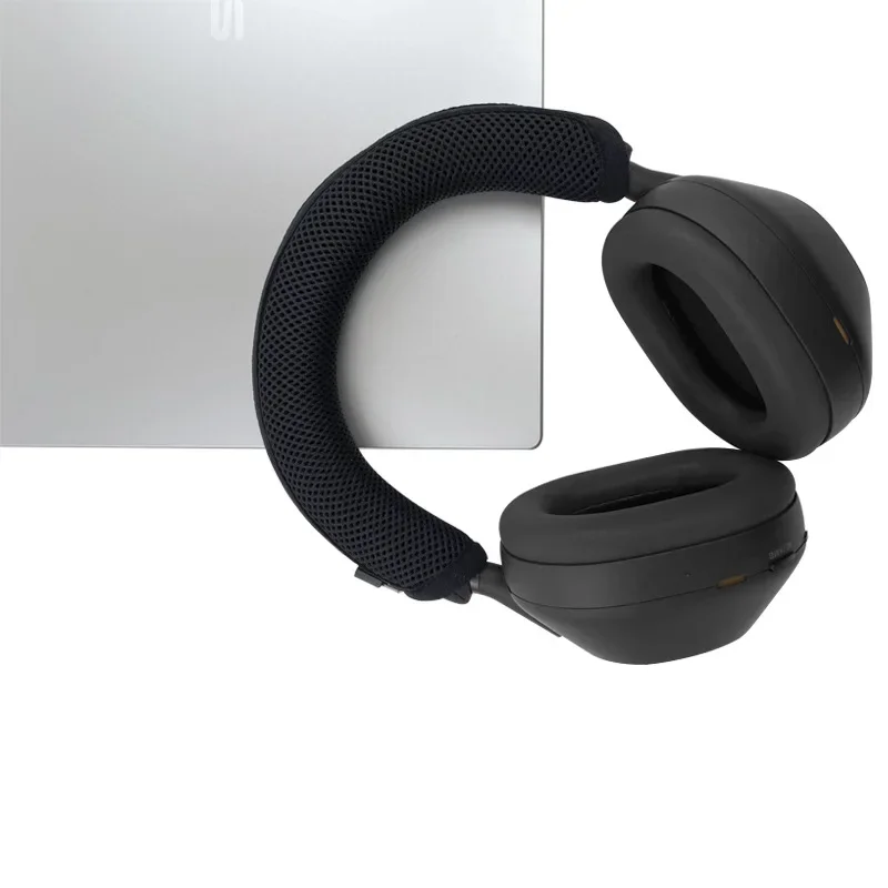 Funda protectora de tela de malla transpirable para Sony WH-1000XM5, funda protectora para auriculares, funda protectora para haz de cabeza con cremallera