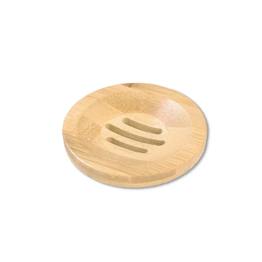 Wooden Soap Box Bamboo Soap Holder Bamboo Bath Wood Soap Dish Oval Bar Soap Holder For Shower Bathroom Kitchen Tools