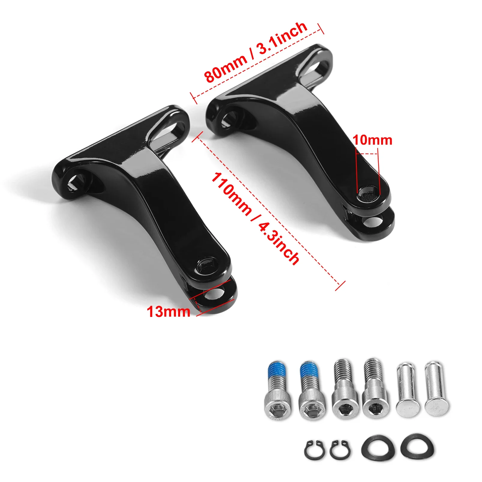 Nuovo Defiance Rider Pedane Posteriori Kit Highway Pedane Pioli per Harley Street Electra Road Glide Fltr Pedale del Freno Coperture 1980
