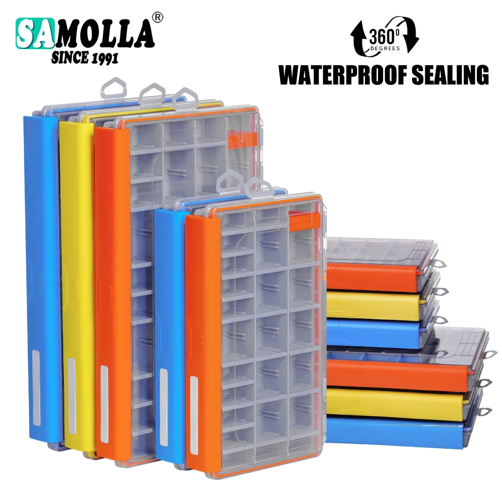 Waterproof Fishing Tackle Box Large Capacity Fishing Accessories Tool Storage Box Fish Hook Lure Fake Bait Box Fishing Supplies