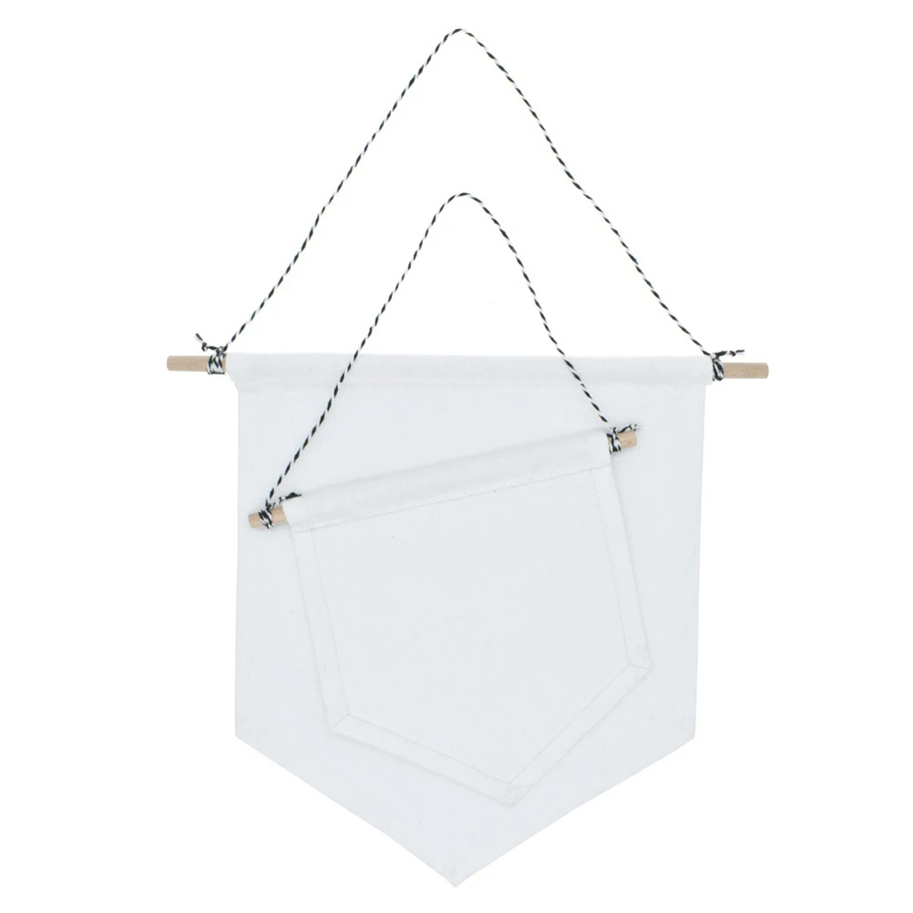 

Plain Blank Canvas Pennant Banner Wall Decor Enamel Lapel Pin Badge Flag Display Pins Embroidery HTV Screen Printing