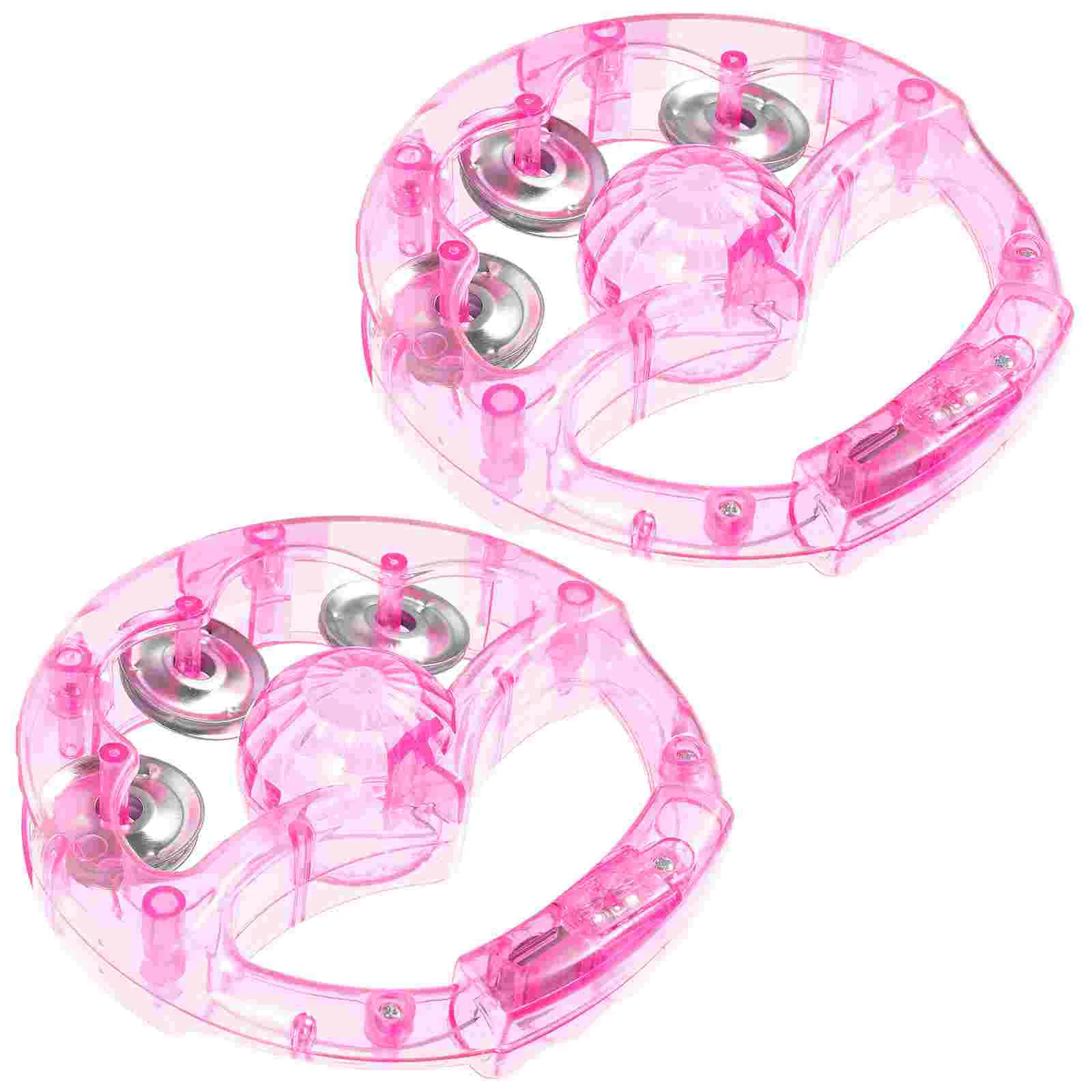 2 Pcs Flash Light up Aldult Toys Musical Instrument for Kids Plastic Visually