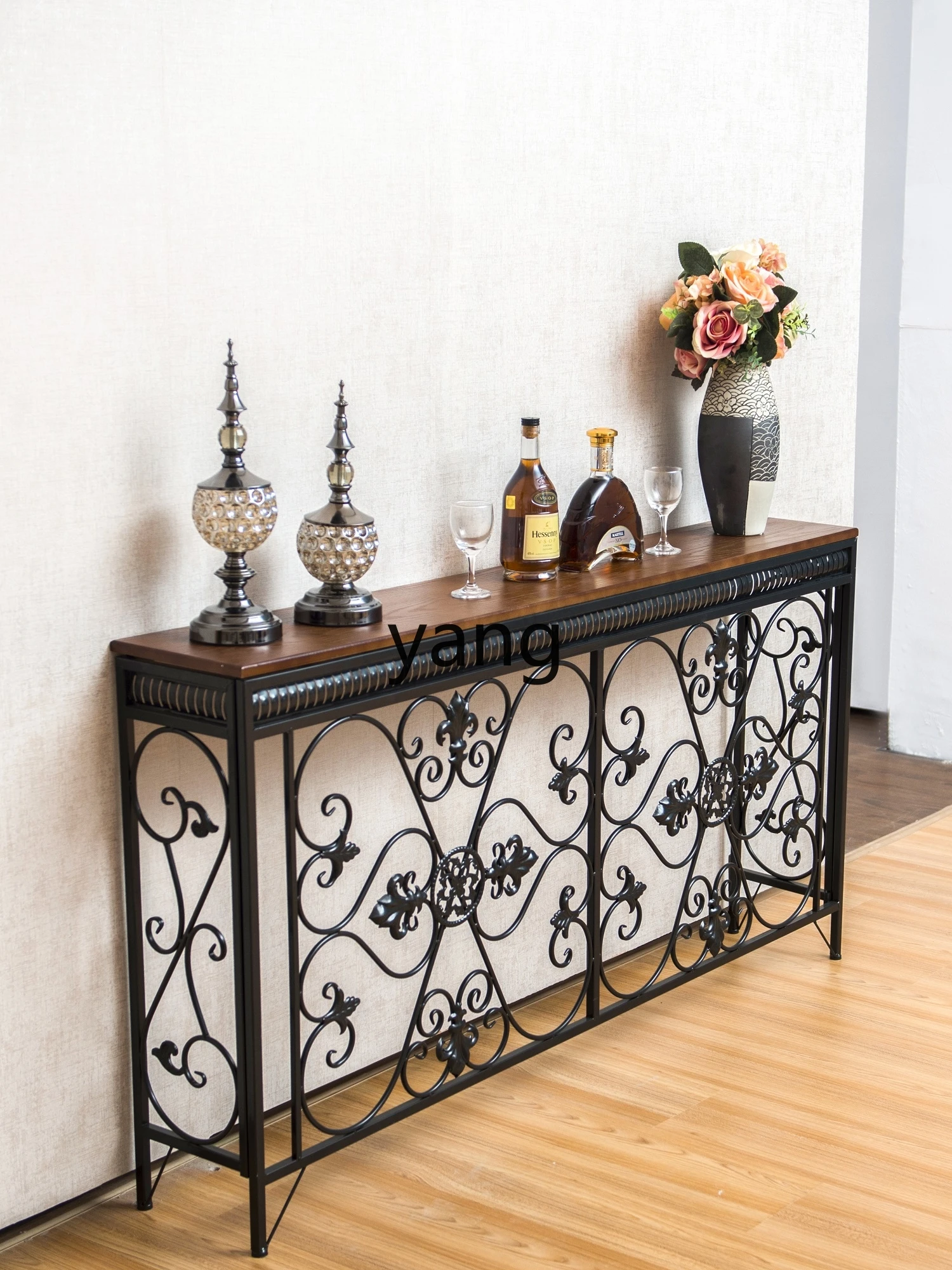 Yjq Doorway Hallway Long Wall Narrow Aisle Cabinet Radiator Top Occlusion Storage Rack