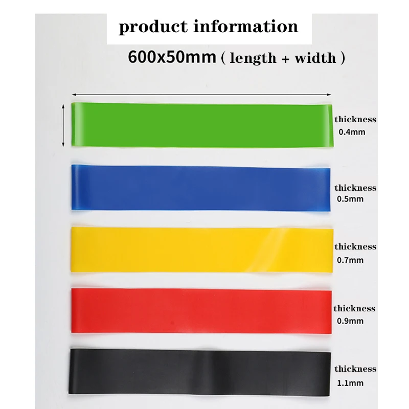 Bandas elásticas de resistencia para entrenamiento de fuerza, gomas de goma para gimnasio, Crossfit, equipo de ejercicio