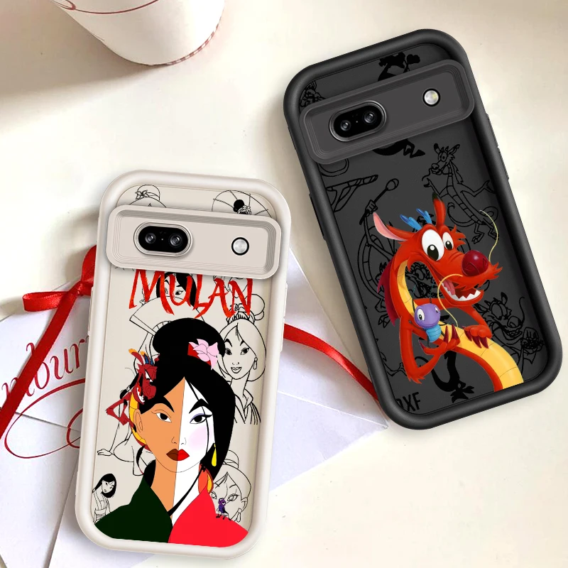 Mulan Dragon Art Popular For Google Pixel 9 8A 8 7 7A Pro XL 5G Eye Ladder Phone Case Soft TPU Shockproof Cover Cover