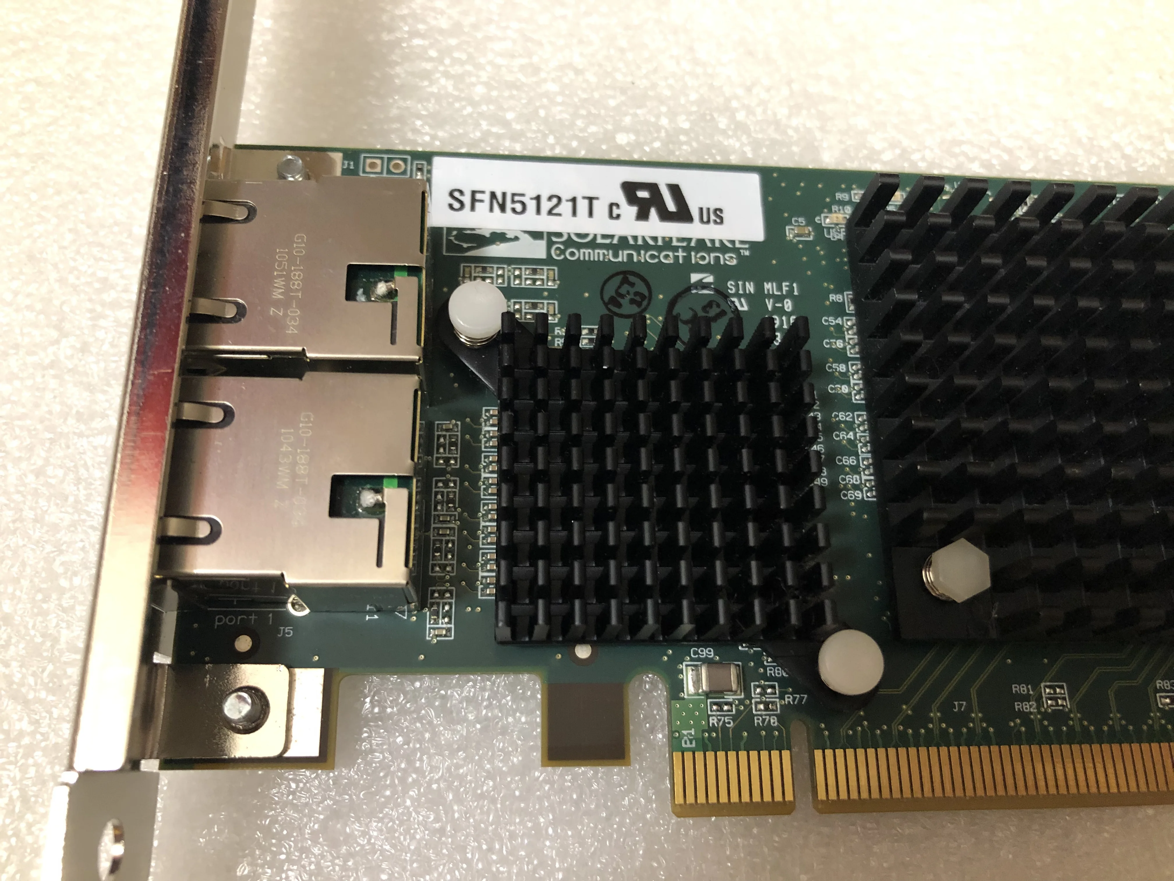 SFN5121T dwuportowy serwer firmowy 10G Ethernet karta sieciowa