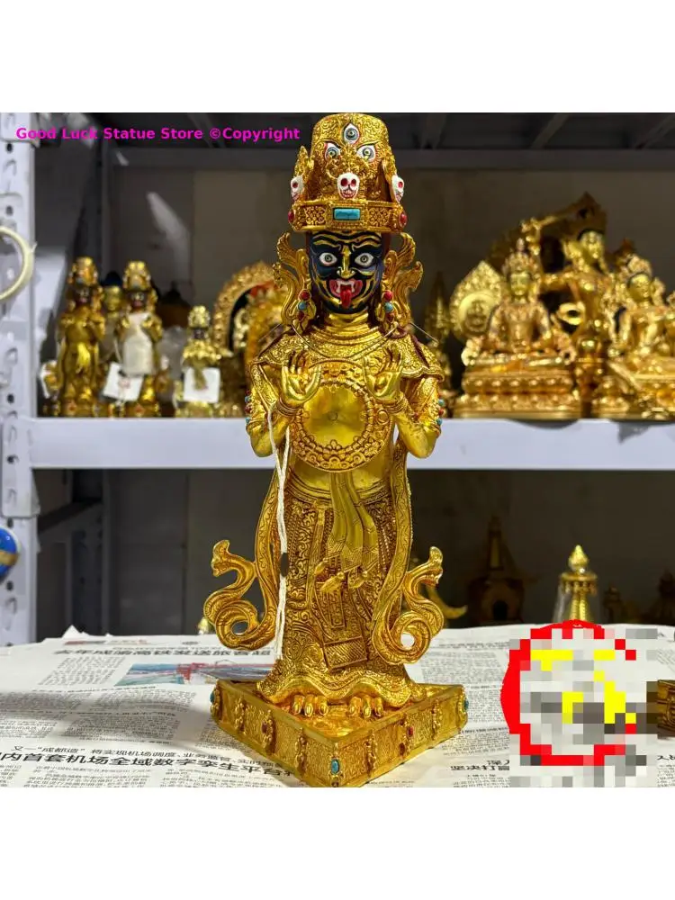 TOP figuur van de Boeddha Tibet Lhamo De Godin van Rijkdom Om Zaji Lhamo Lhamo hoge kwaliteit Boeddhabeeld Boeddhistische aanbidding - afbeelding 2