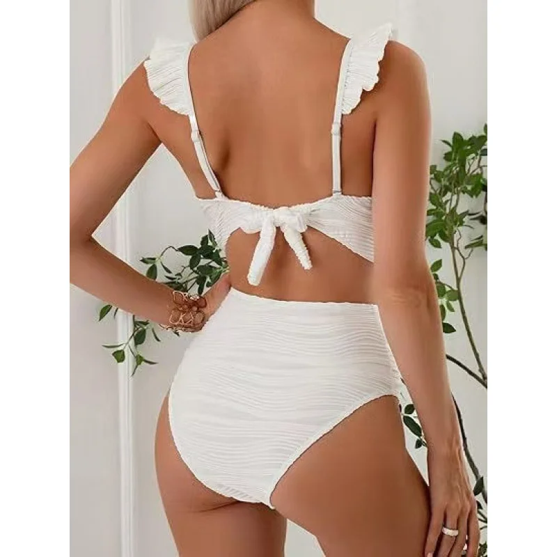 Sexy deusa maiô tecido especial de duas peças de cintura alta maiô moda sexy