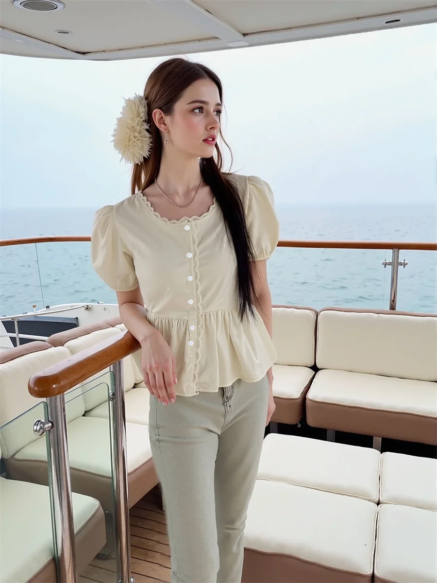 

Винтажные клетчатые рубашки, женская блузка на пуговицах с длинным рукавом, отложным воротником и свободным дизайном для осенней уличной одежды