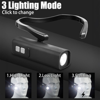 F5 Outdoor Sports Neckband Lightweight Flashlight Mini Portable LED Ear Headlamp USB Rechargeable Ultra-bright Sensor Headlamp