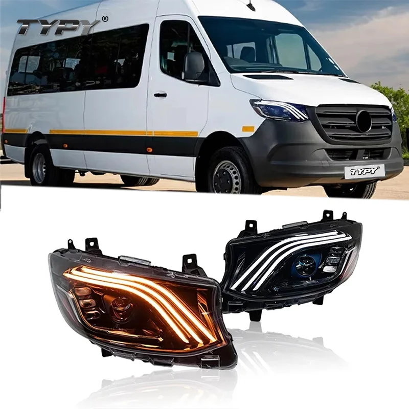 

TYPY Car Headlights For Benz Sprinter LED Car Lamps Daytime Running Lights Dynamic Turn Signals Car Accessories 2018-2023