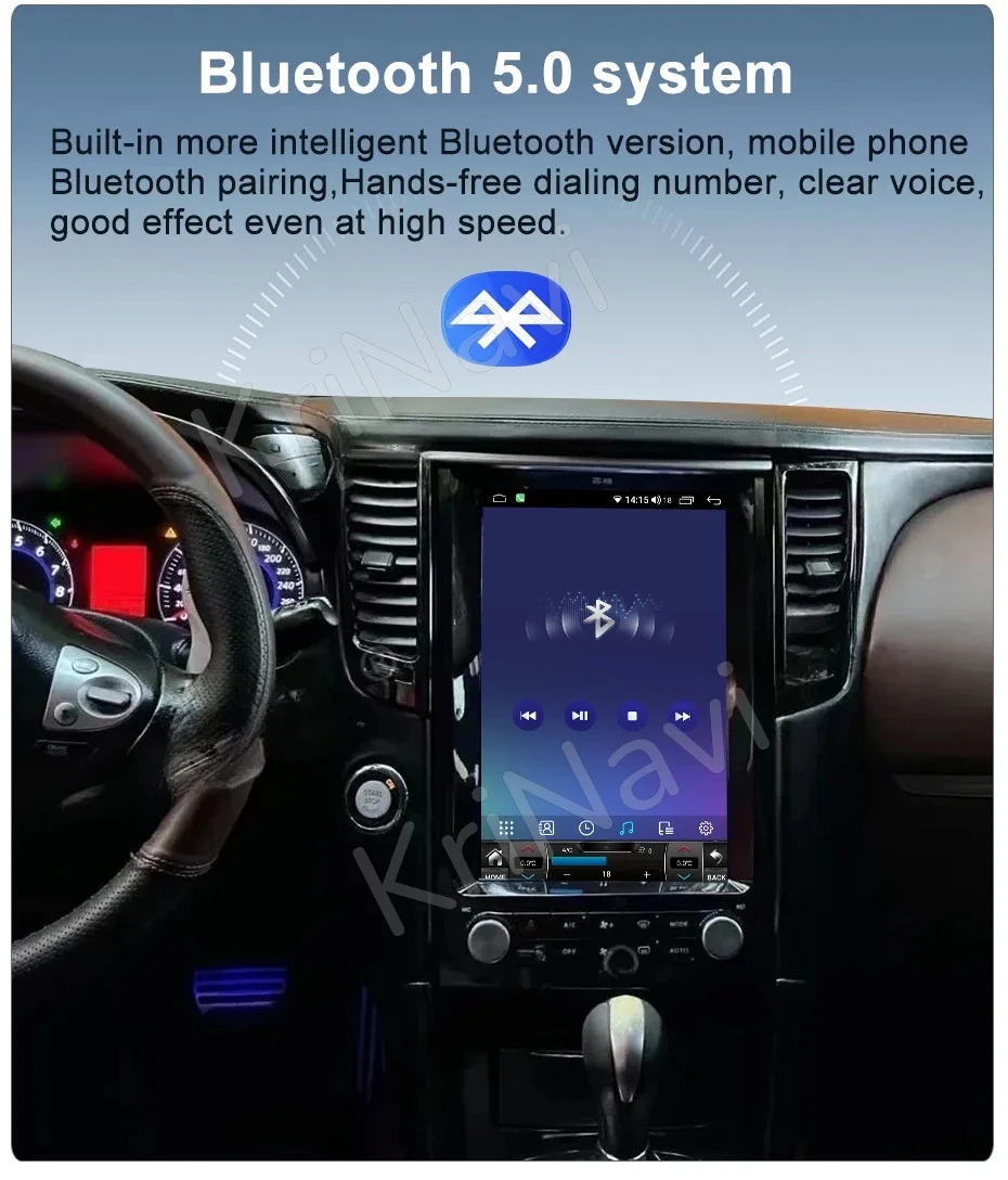 Android14 Auto Carplay Car Radio Touch Screen For Infiniti FX25 FX35 FX37 QX70 2007-2013 GPS Navigation Radio Multimedia Head