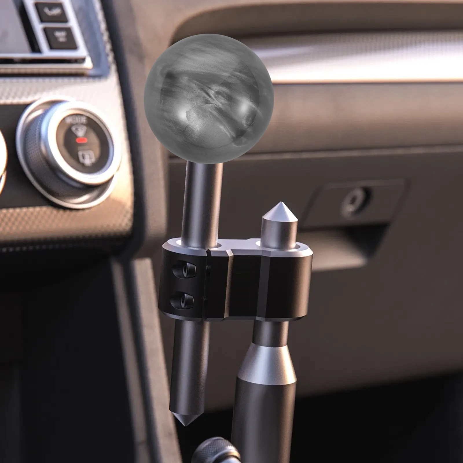 

Universal Shift Knob Ball Replacement Sturdy Acrylic Gear Shifter Lever Head Smooth Driving Experience Decorative Cap Compatible