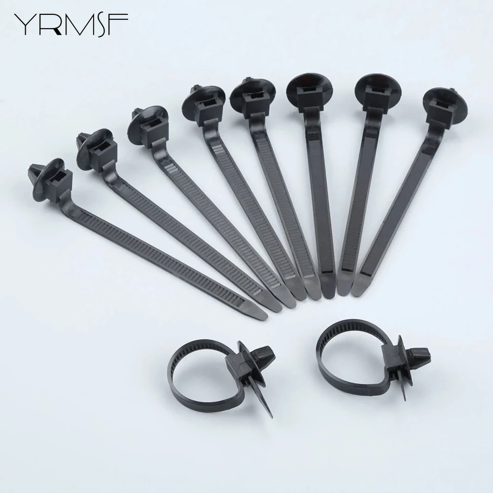 100PCS Nylon Cable Ties Detachable Self-locking Cord Ties Straps Fastening Loop Plastic Clamp Clips Reusable Wire Ties for Home