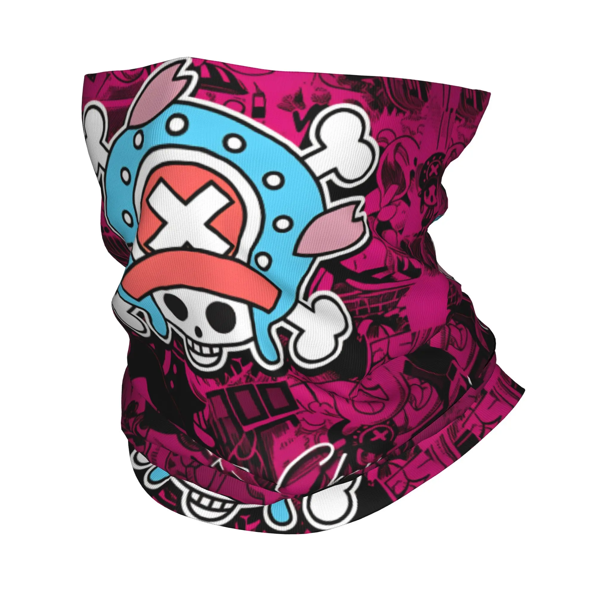 One P-Pieces Tonys Choppers Bandana Neck Gaiter Windproof Face Scarf Cover Cartoon Deer Adventure Comic Headband Tube Balaclava