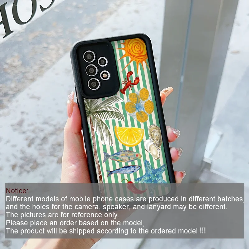 Cartoon Ocean Life Theme Strip - Phone Cases Oppo review and price