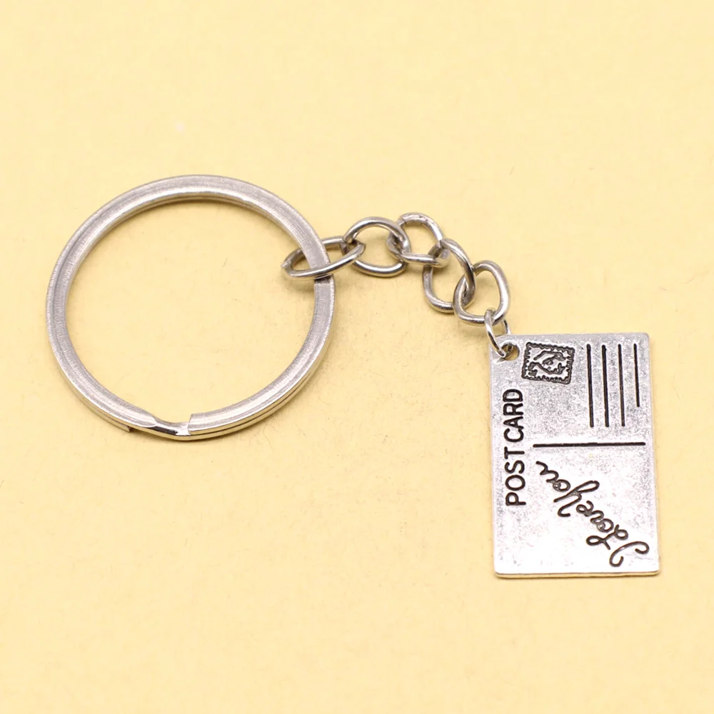 1 Piece 16x26mm Passport Diy Keyring Newborn Gift